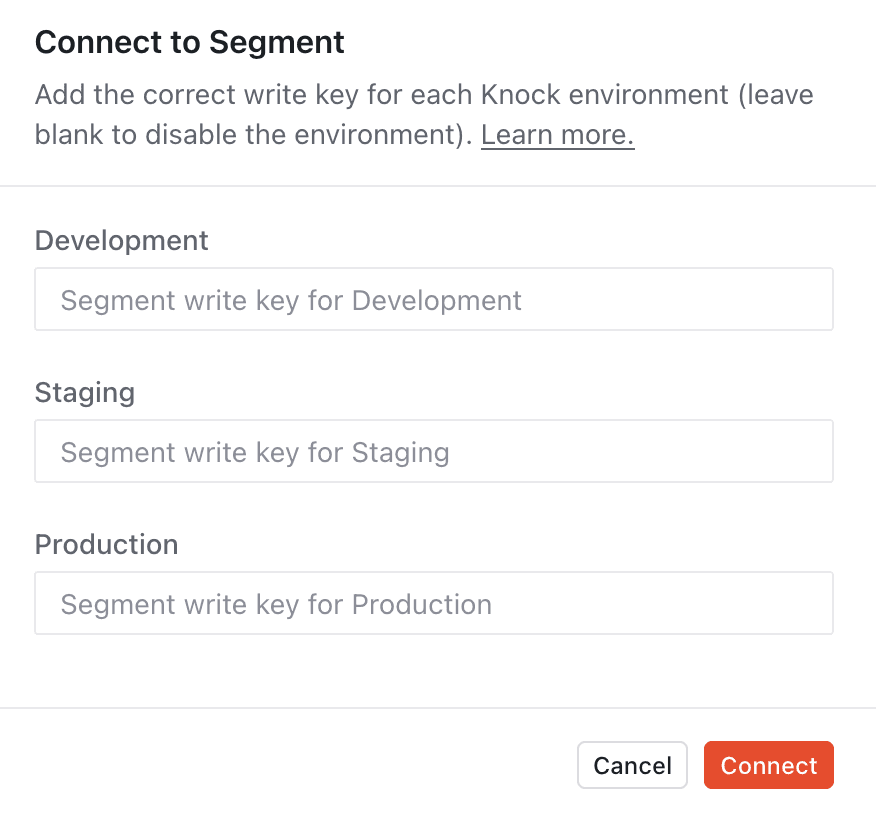 Segment extension configuration example